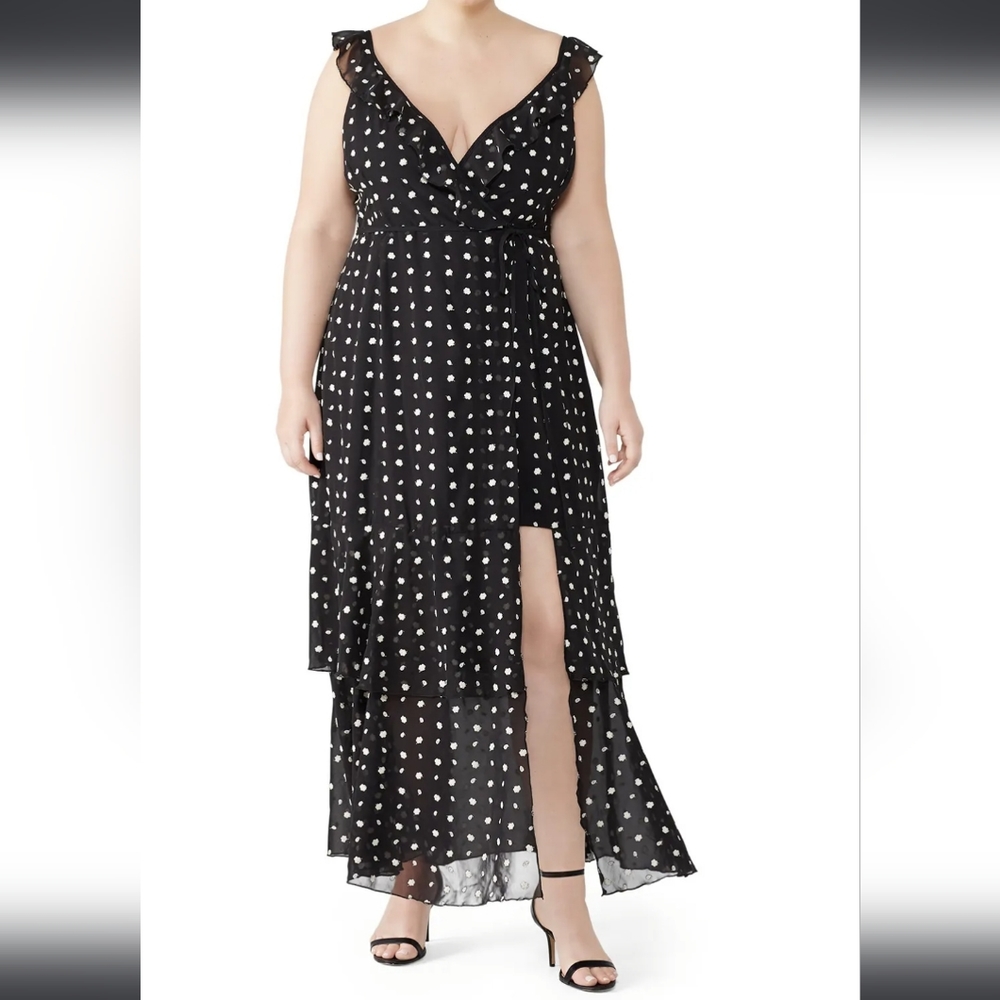 Hutch Georgia Daisy Thigh Slit Maxi Dress Women's M